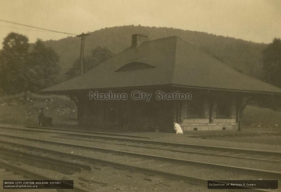 Postcard: Railroad Station, Middlefield, Massachusetts
